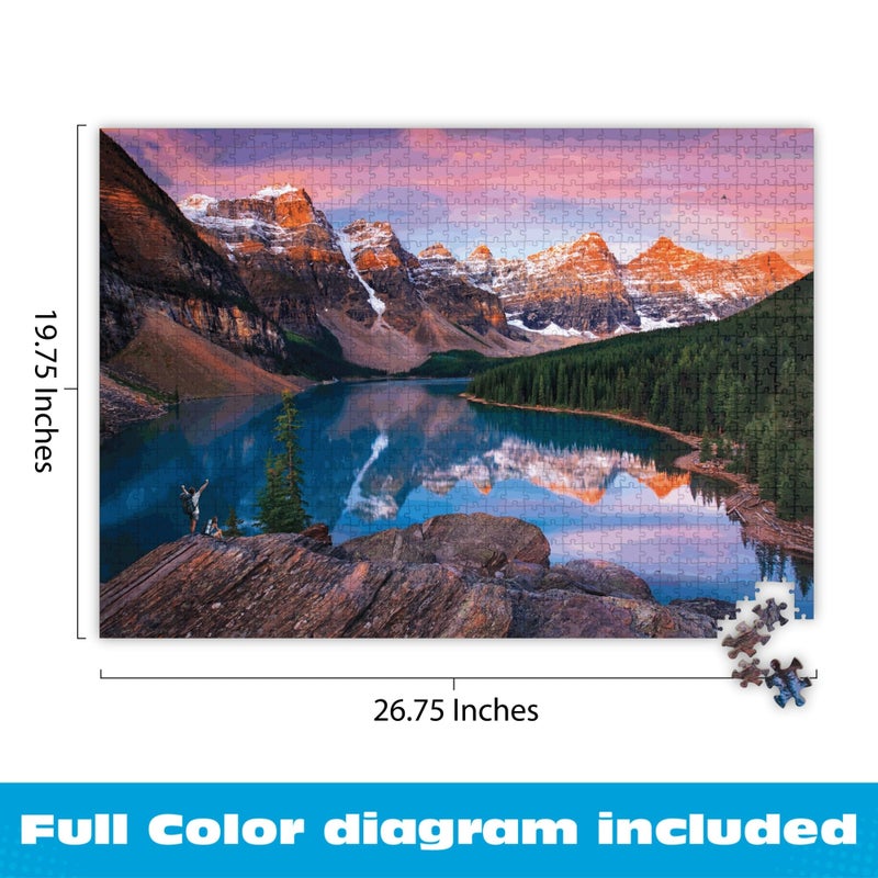 Buffalo Games - Mountains on Fire - Chip Phillips - 1000 Piece Jigsaw Puzzle for Adults - Challenging Mountain Sunset Puzzle Perfect for Game Nights - Finished Size 26.75 x 19.75 - Image 3